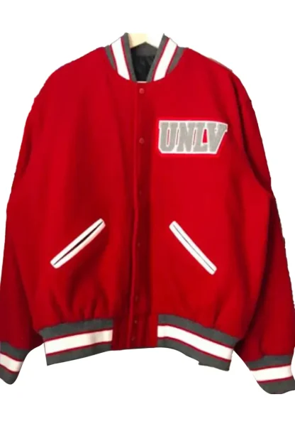 Men's UNLV Letterman Red Jacket